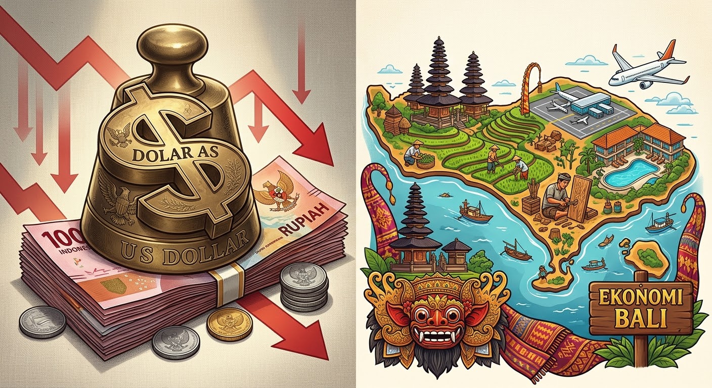 Rupiah Tertekan Dolar AS, Akankah Ekonomi Bali Ikut Terdampak
