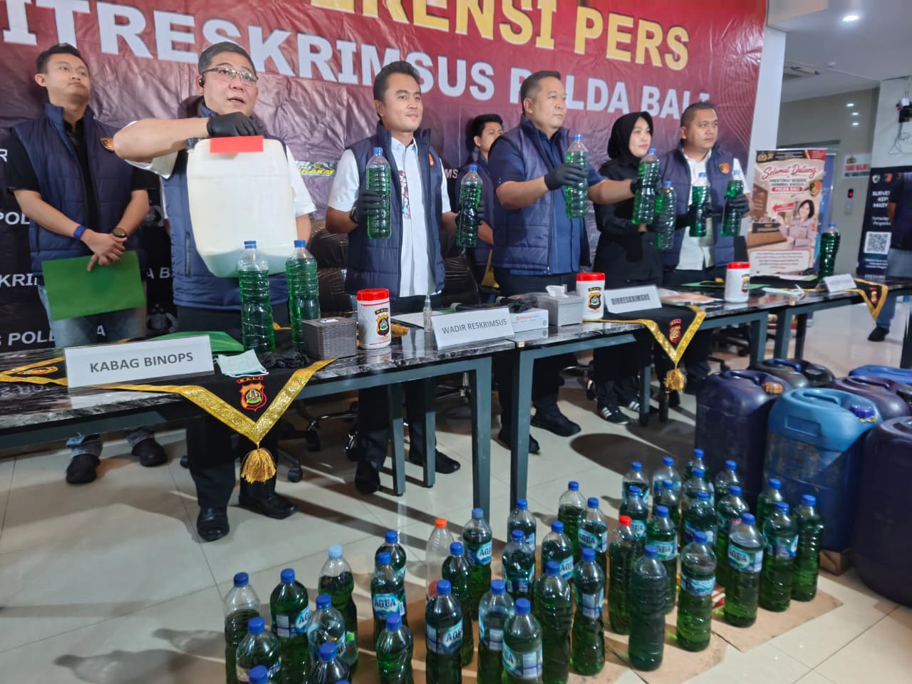 Polda Bali Bongkar 18 Kasus BBM Subsidi, 21 Orang Ditindak dan 753 Liter Disita