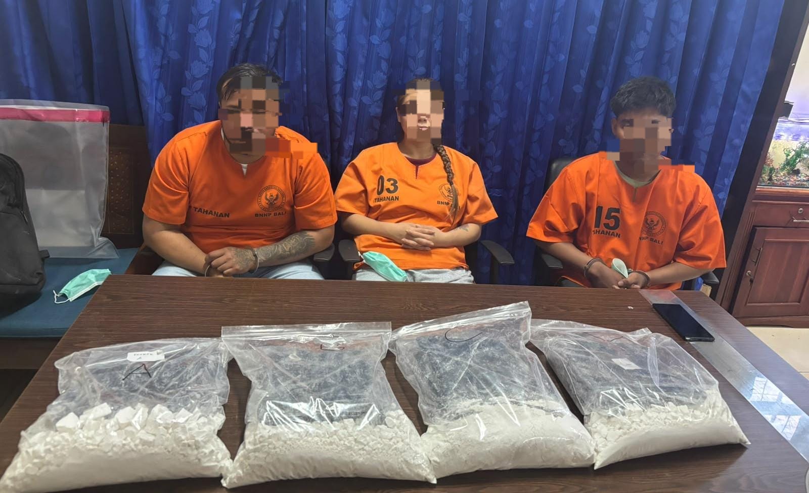 Nekat Selundupkan 4,59 Kg Kokain ke Bali, Dua WNA Chile dan Terduga Penerima Diringkus Aparat