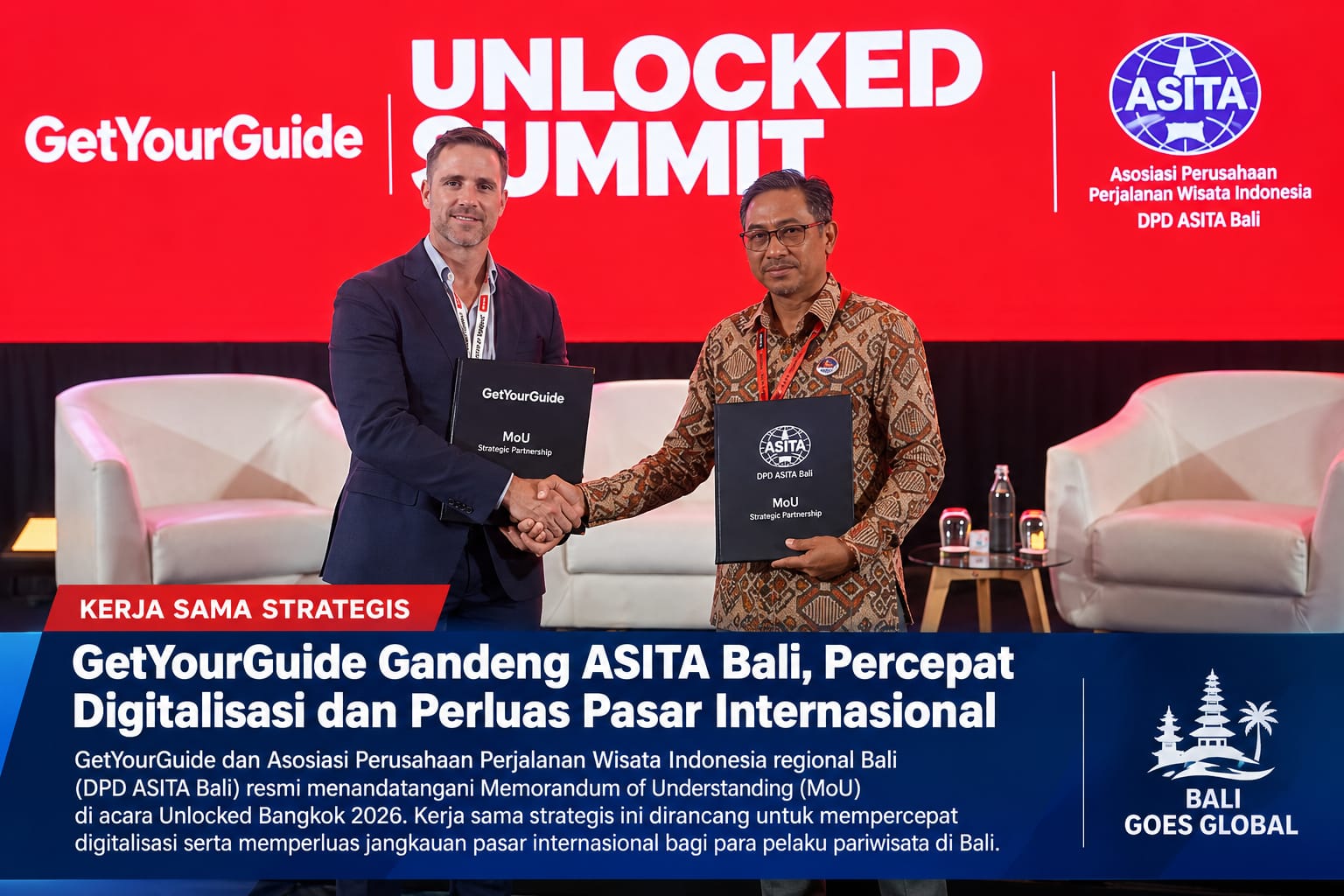 ASITA Bali Gandeng GetYourGuide, Produk Wisata Lokal Dibidik Tembus Pasar Global